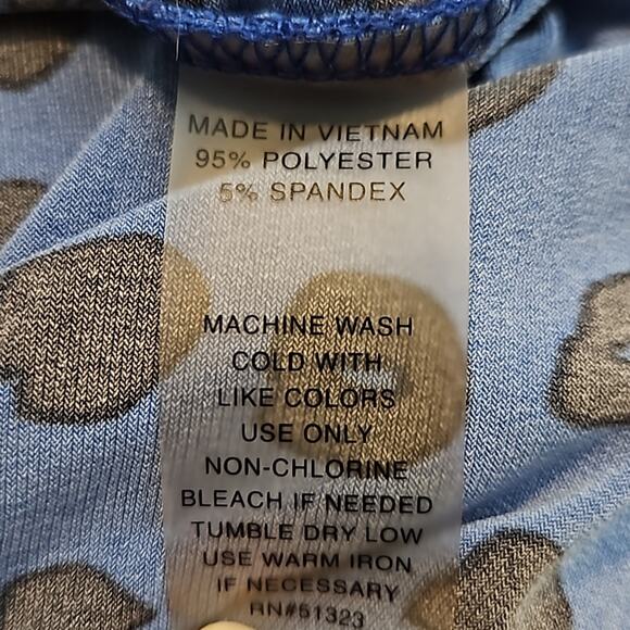 Chaus New York Blue Black Wrap Sleeveless Blouse Sz Small - Picture 10 of 11